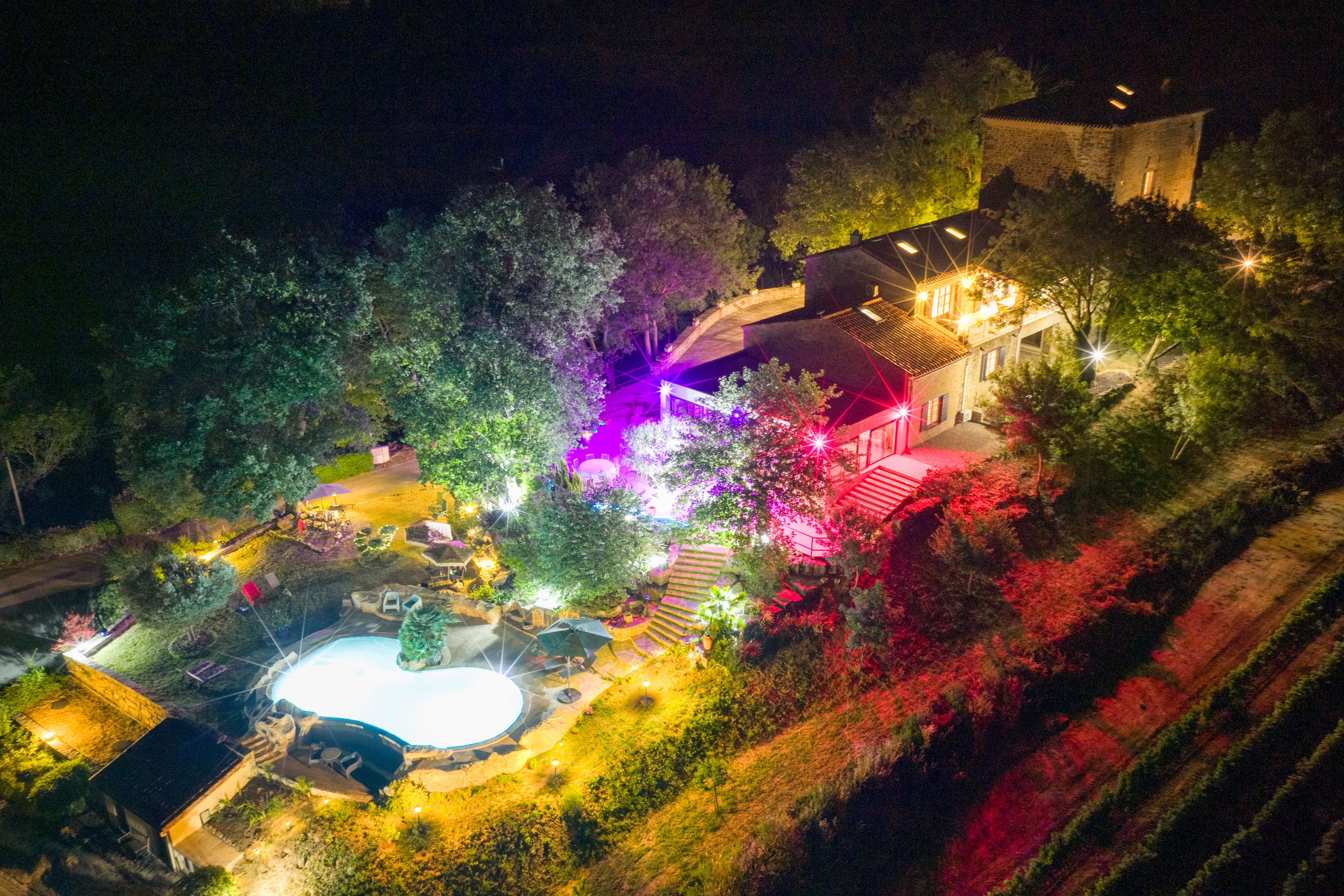 Château de Tournon — Vue aérienne