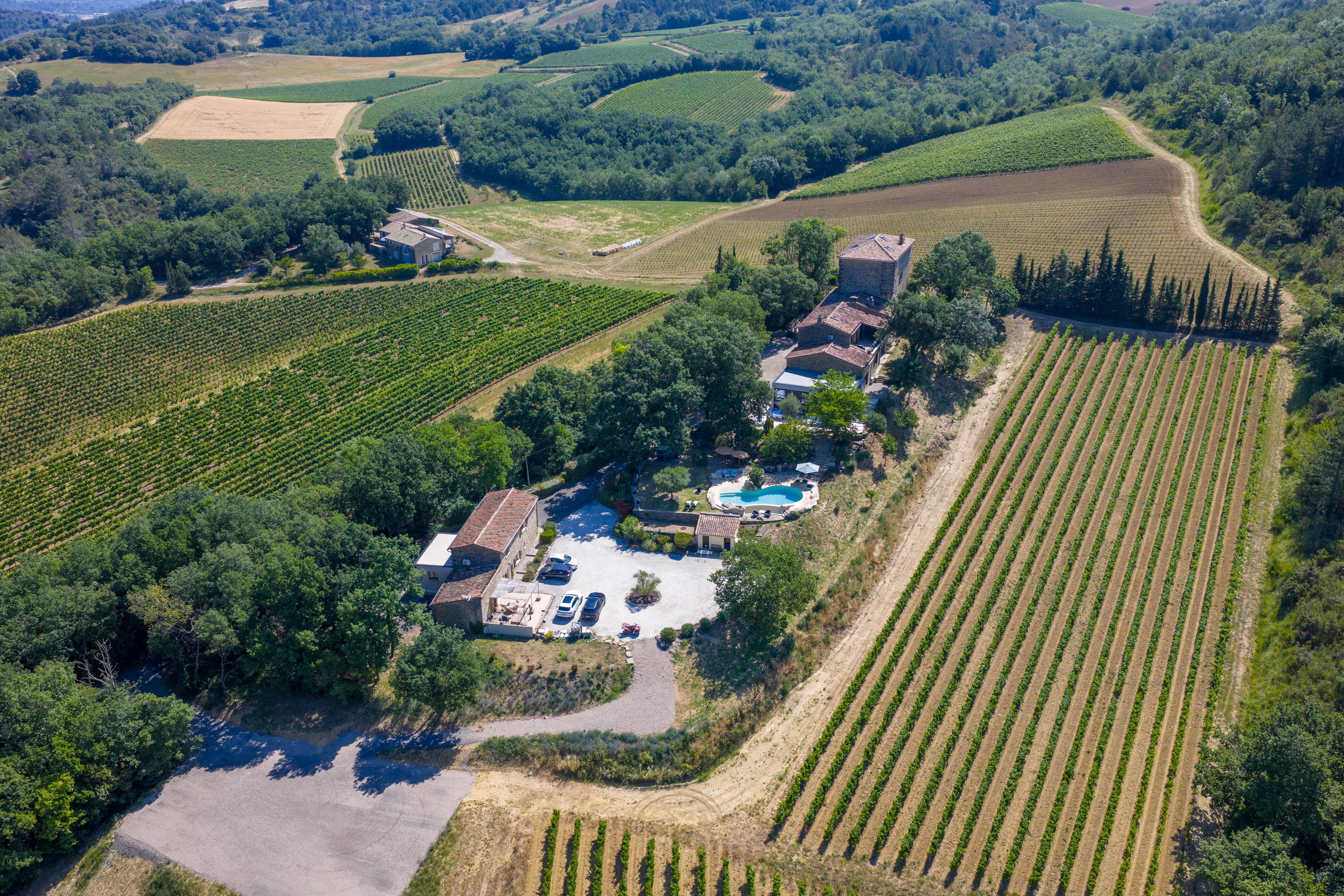 Château de Tournon — Vue aérienne