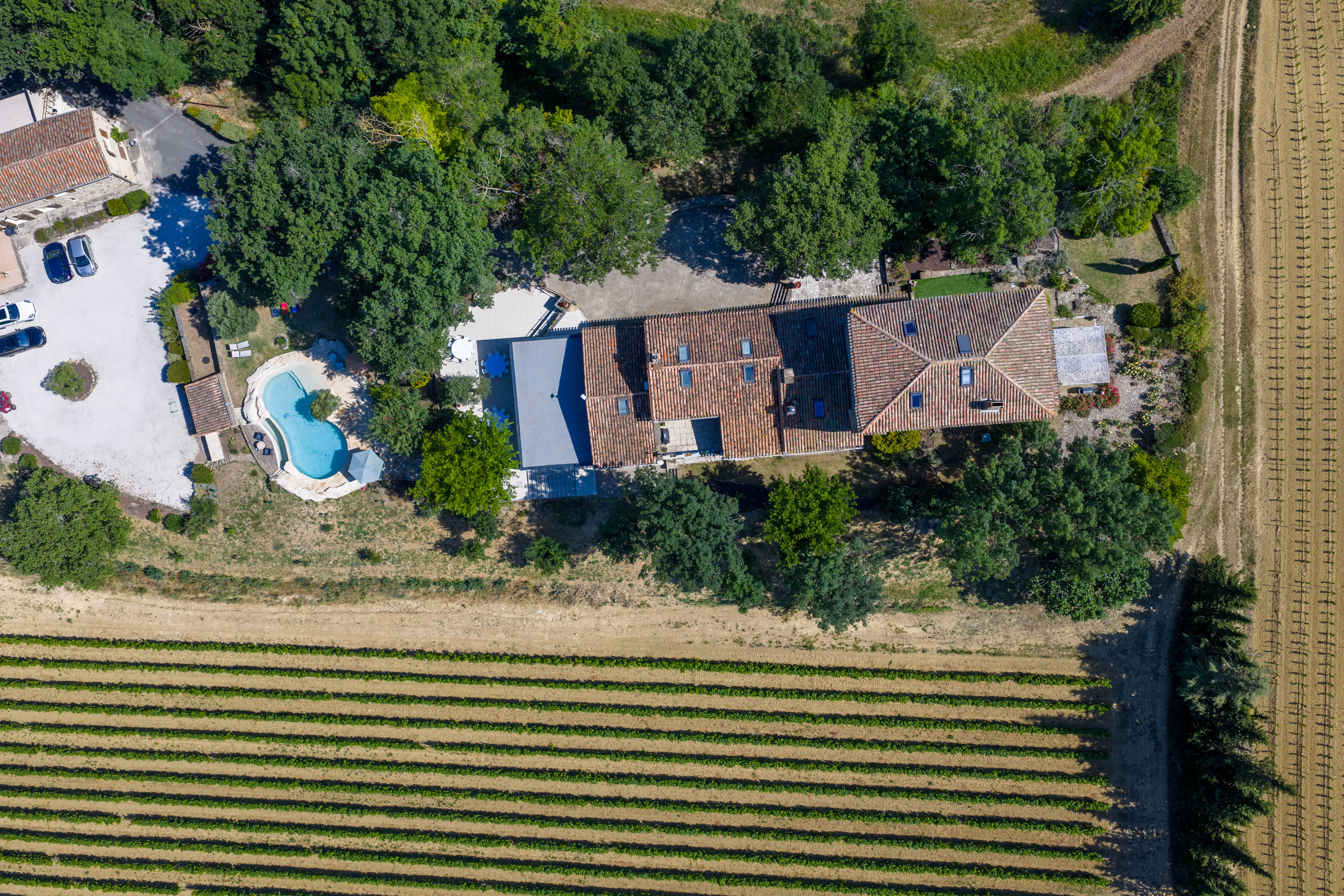 Château de Tournon — Vue aérienne