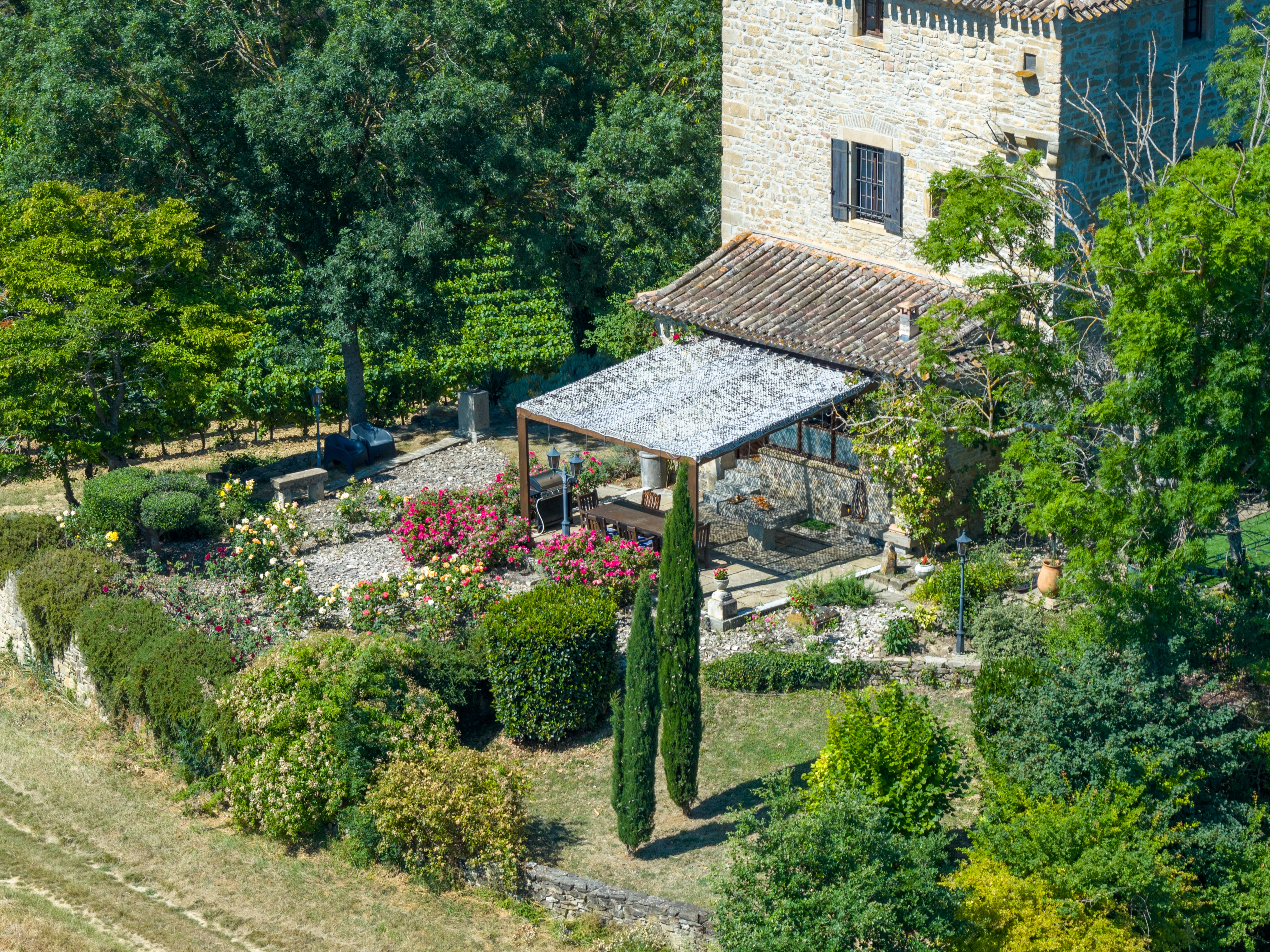 Château de Tournon — Vue aérienne