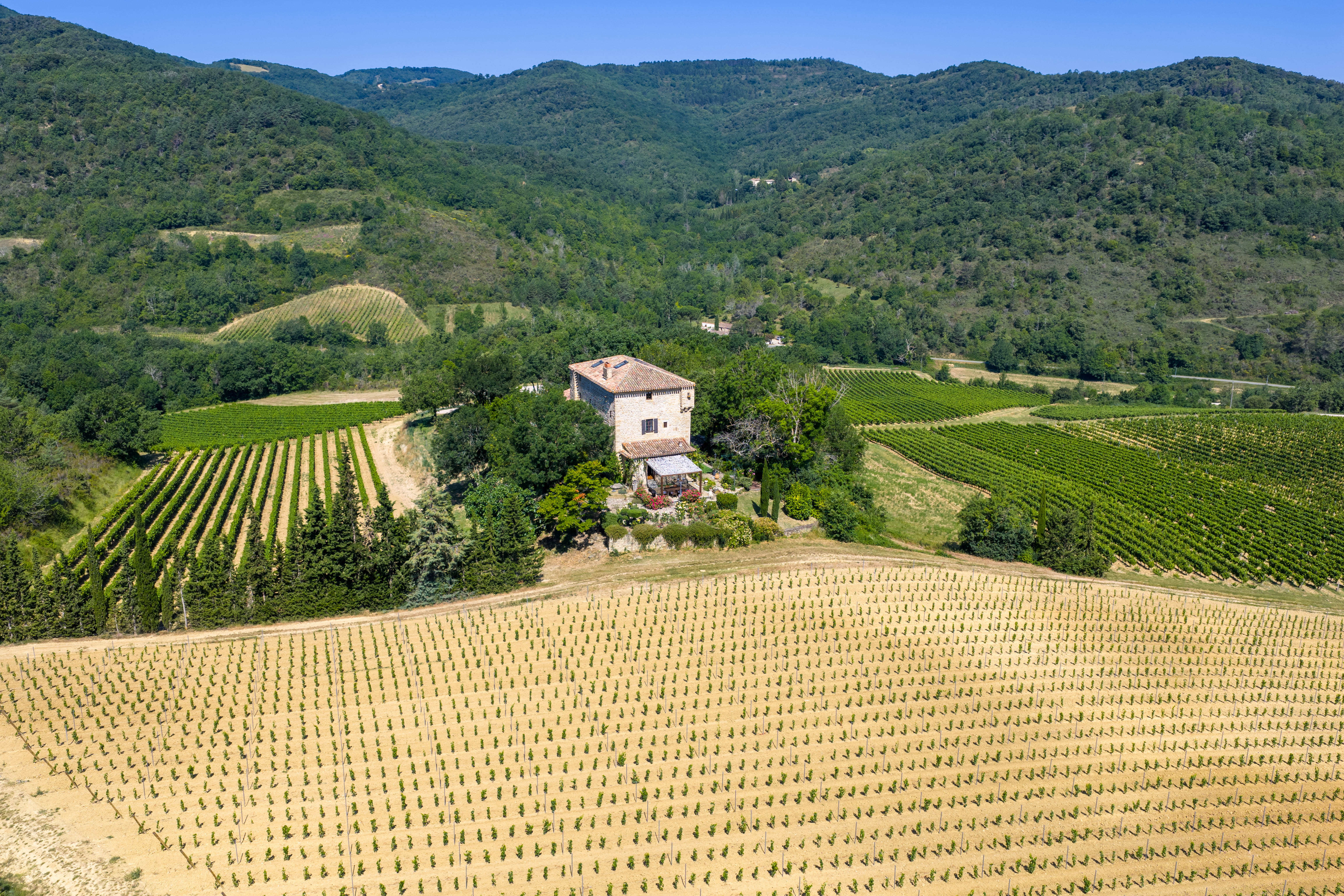 Château de Tournon — Vue aérienne