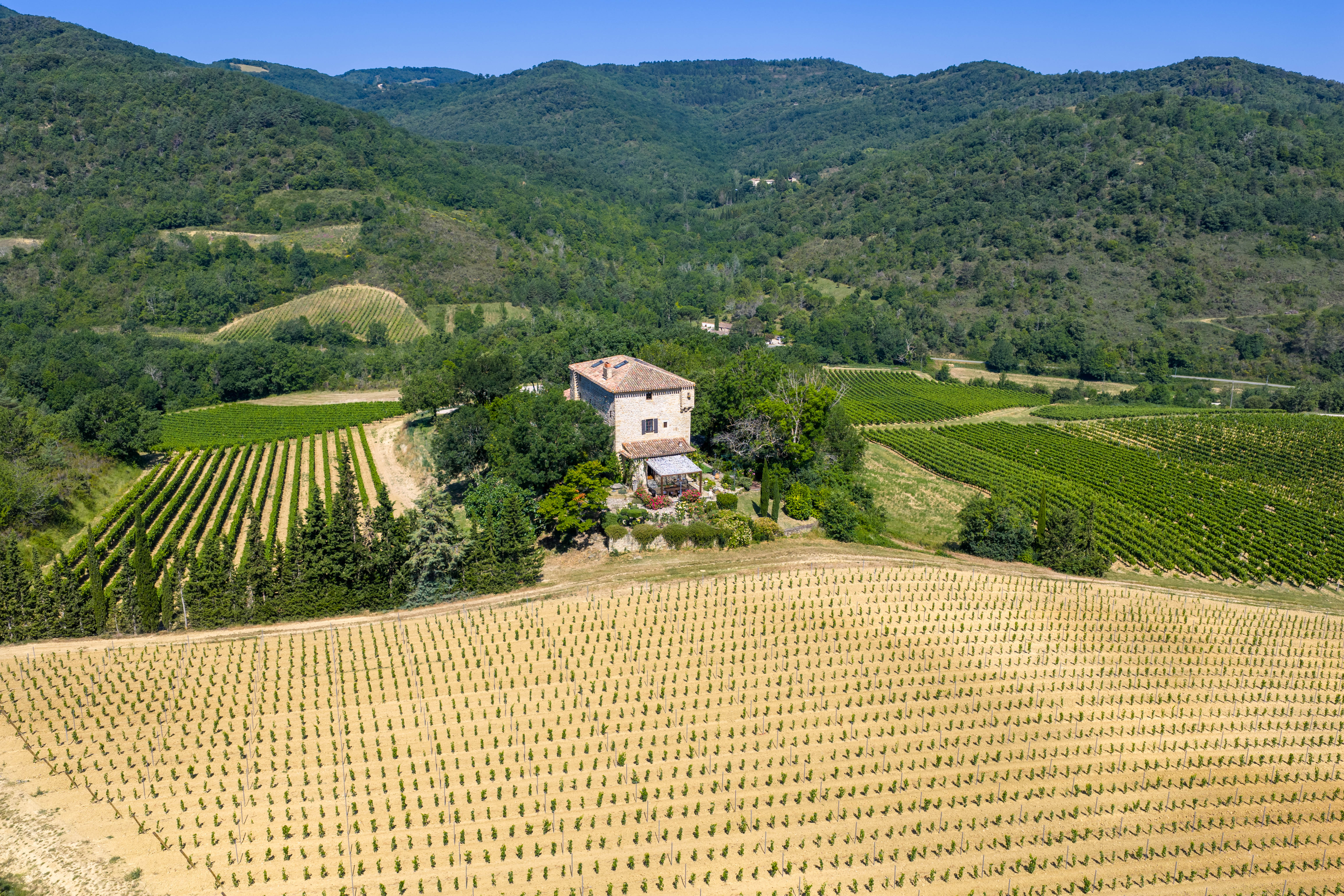 Château de Tournon — Vue aérienne