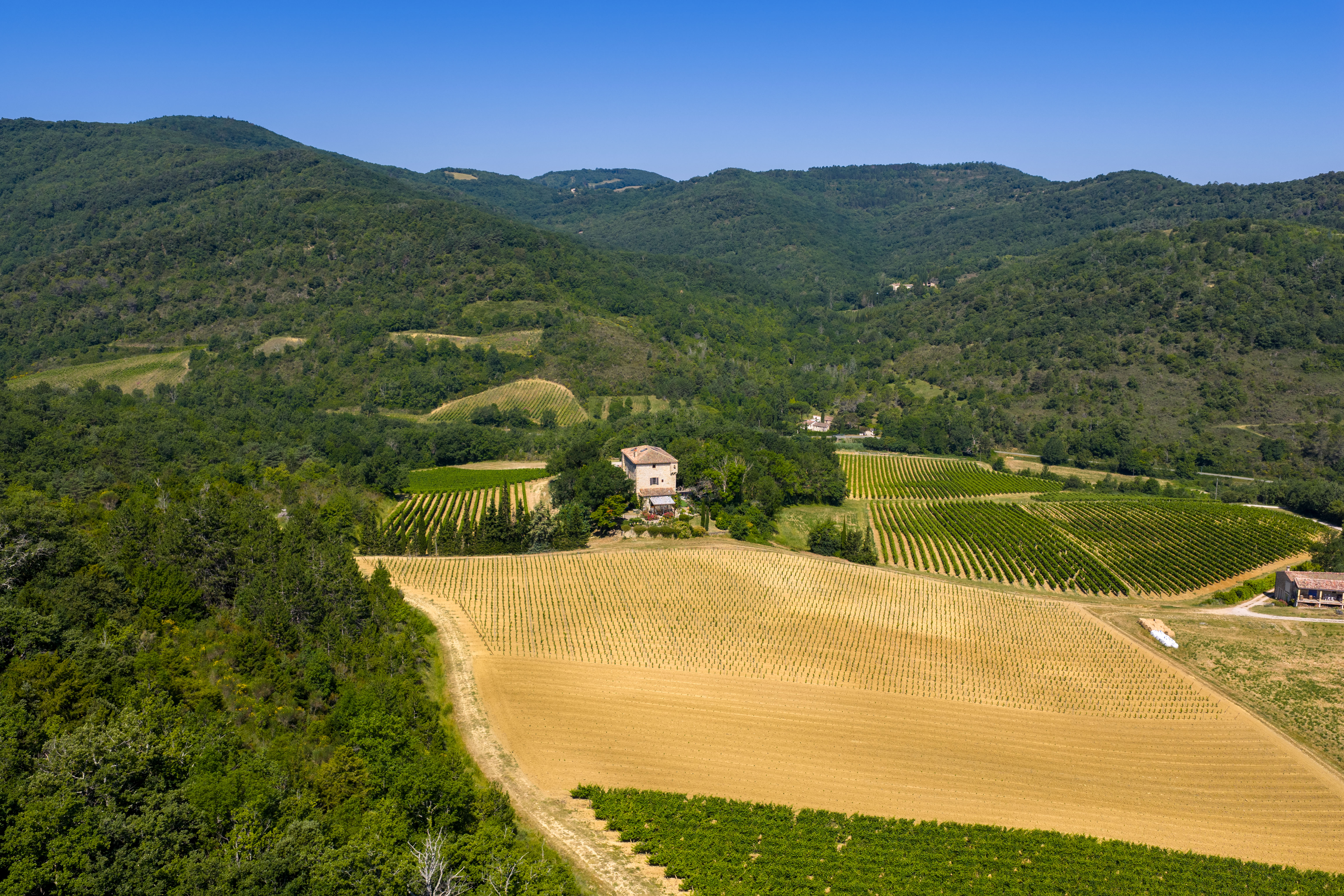Château de Tournon — Vue aérienne