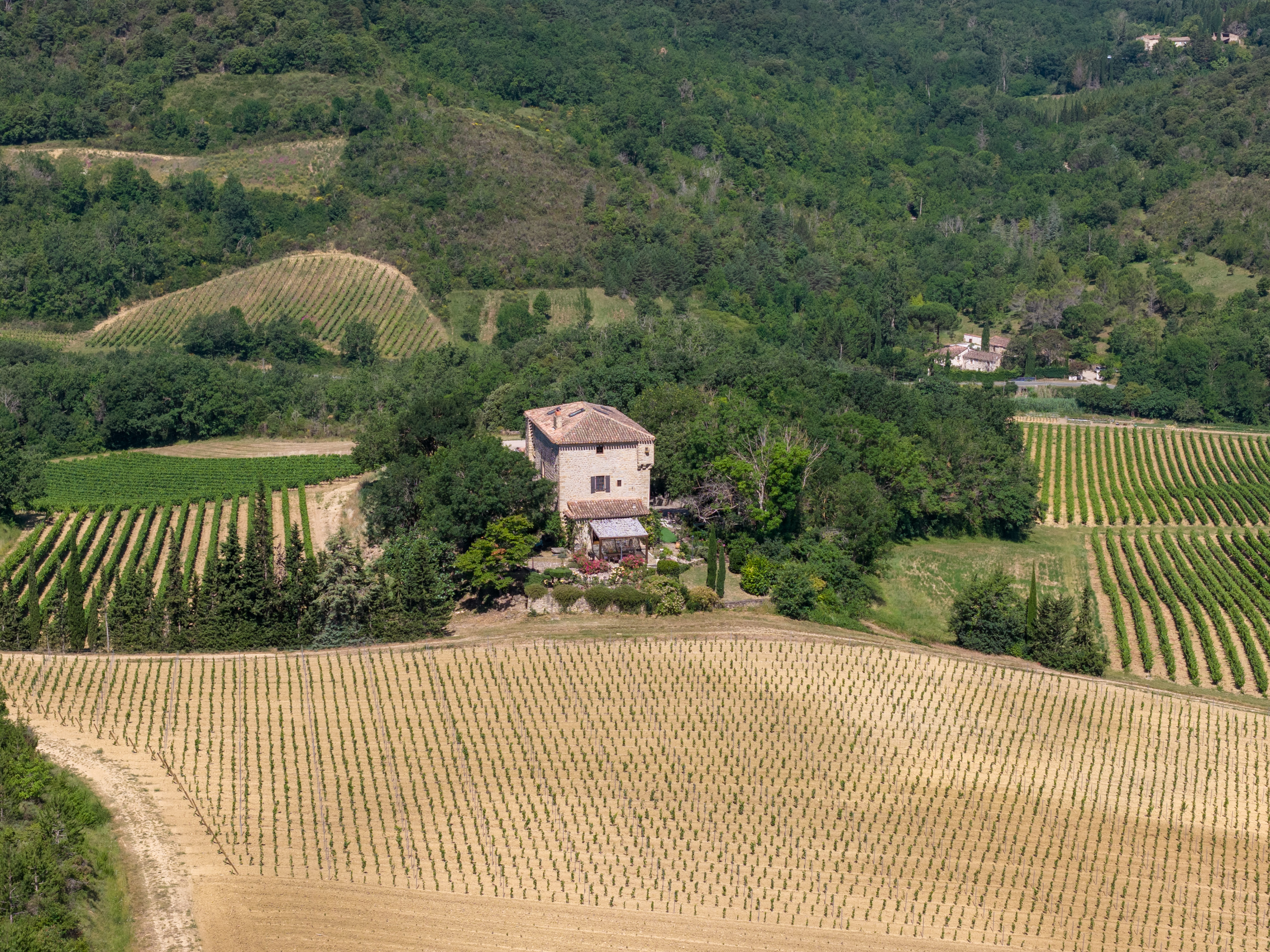 Château de Tournon — Vue aérienne