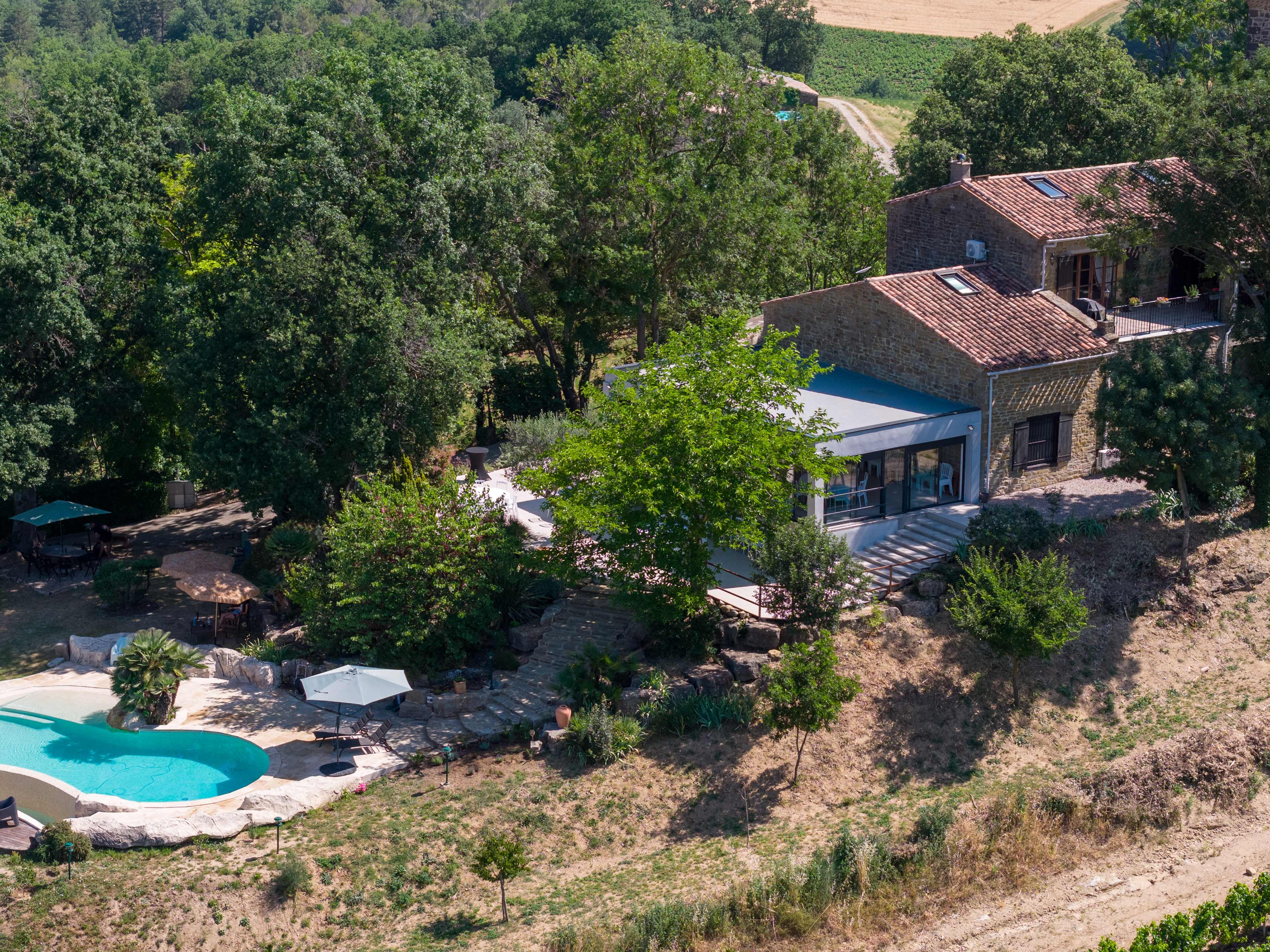 Château de Tournon — Vue aérienne