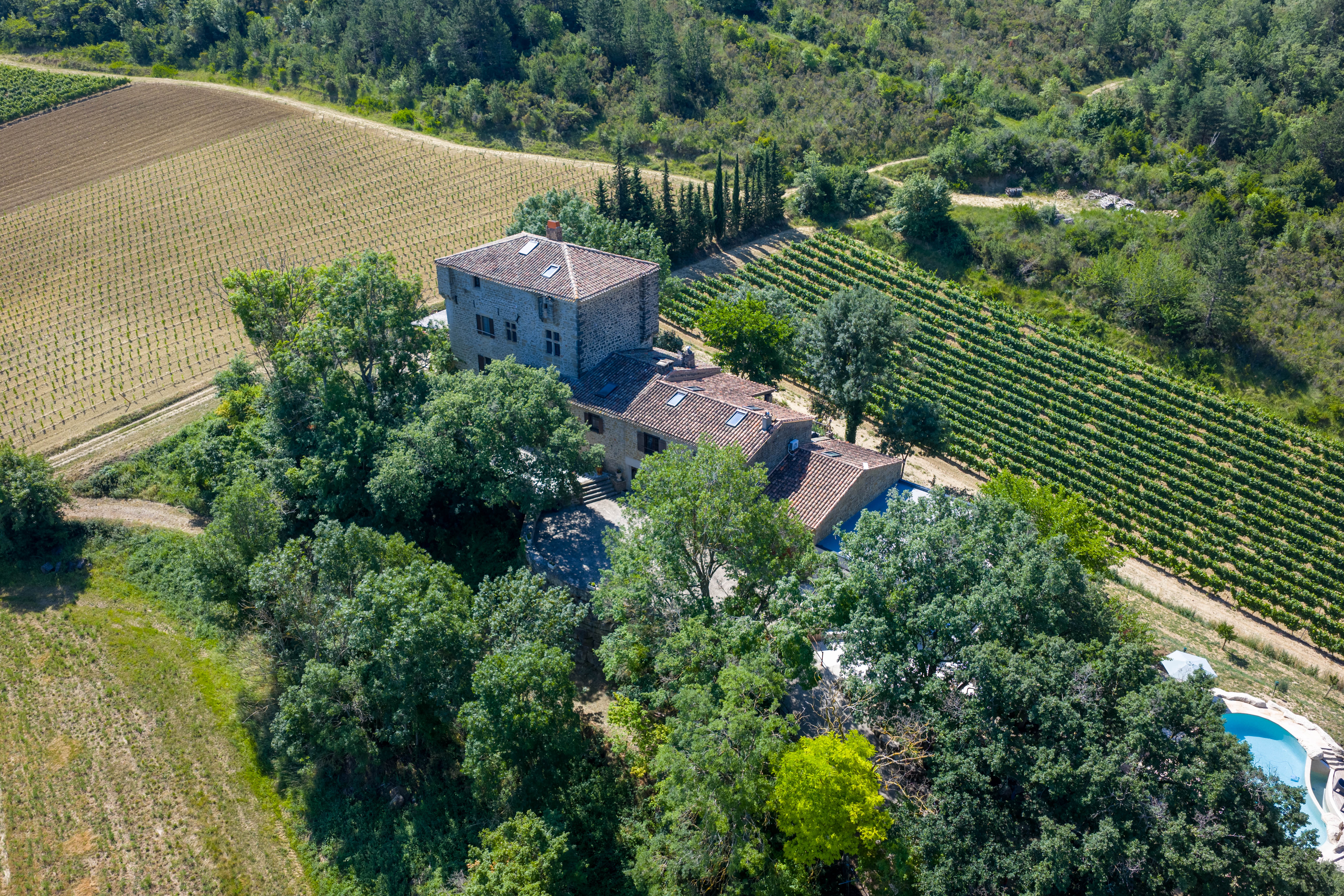 Château de Tournon — Vue aérienne